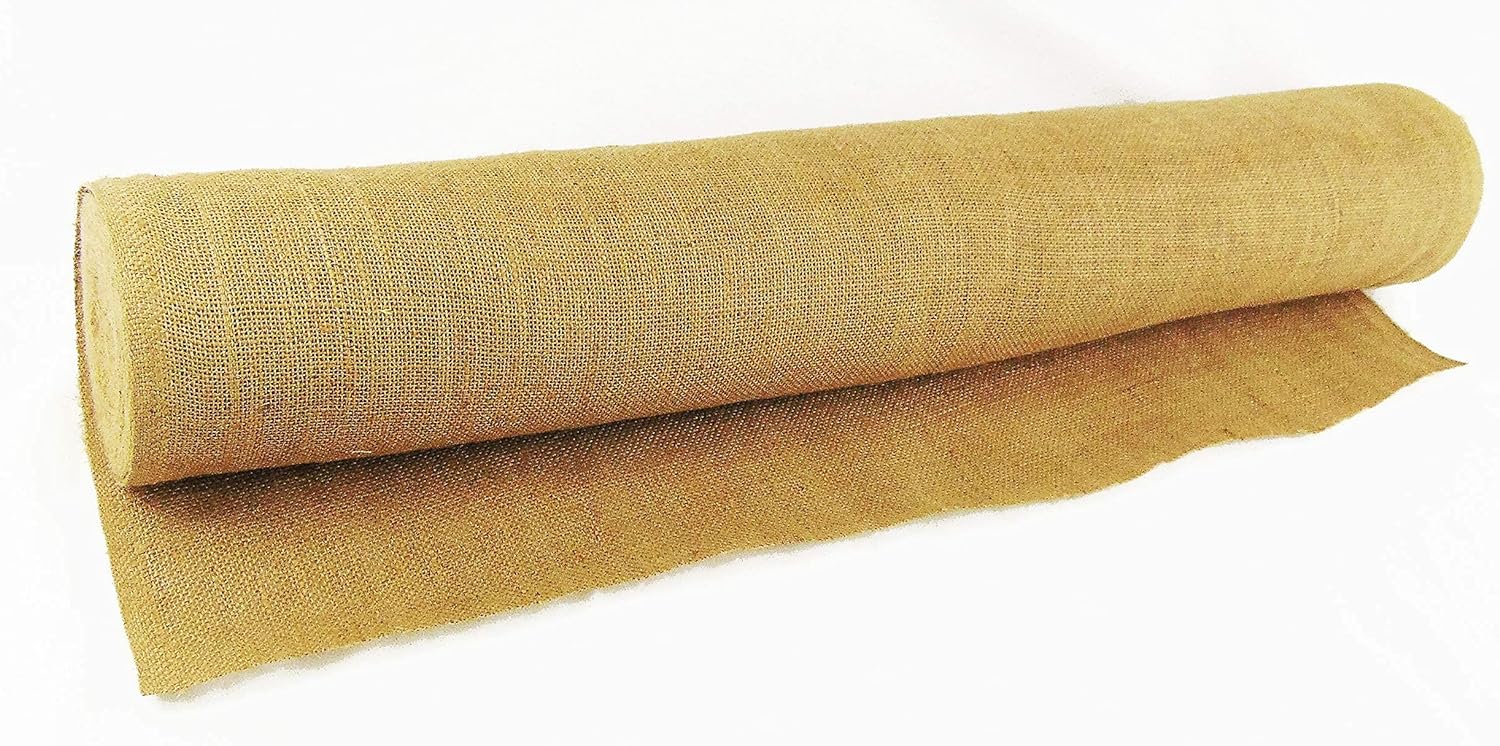 Wide Natural Jute Burlap Fabric Rolls