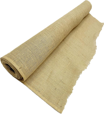 40 inches Wide x 24 feet Long Burlap Roll - Premium Jute Liner | Heavy Duty (7 oz) | Frost Guard Seed Cover for Gardening | Natural Jute-Burlap - 8 yds | Ideal for Erosion Control,Table Runners,Decor