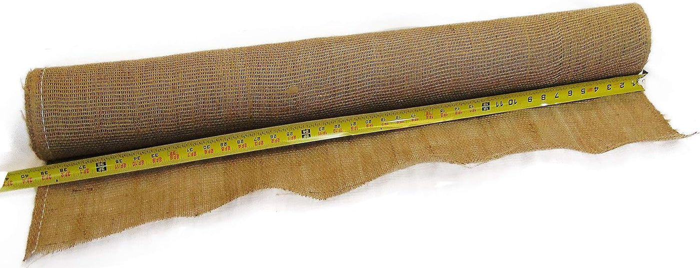 40 inches Wide x 24 feet Long Burlap Roll - Premium Jute Liner | Heavy Duty (7 oz) | Frost Guard Seed Cover for Gardening | Natural Jute-Burlap - 8 yds | Ideal for Erosion Control,Table Runners,Decor