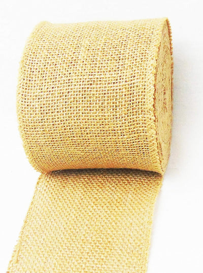 Burlap Jute Ribbon 5 inch x 30 feet Tight Weave and Finish Edges | Jute- Burlap Roll of 10 Yards Eco-Friendly, Natural Ribbon Rolls (Natural, 5 Inch 10 Yards)