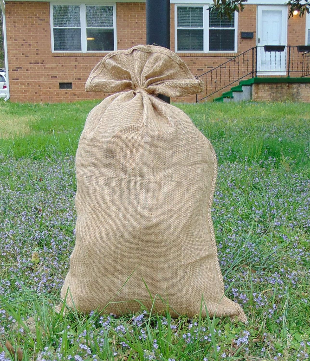 4 PCS Burlap Bags, 24x40 Inch Burlap Potato Sacks Race Bags