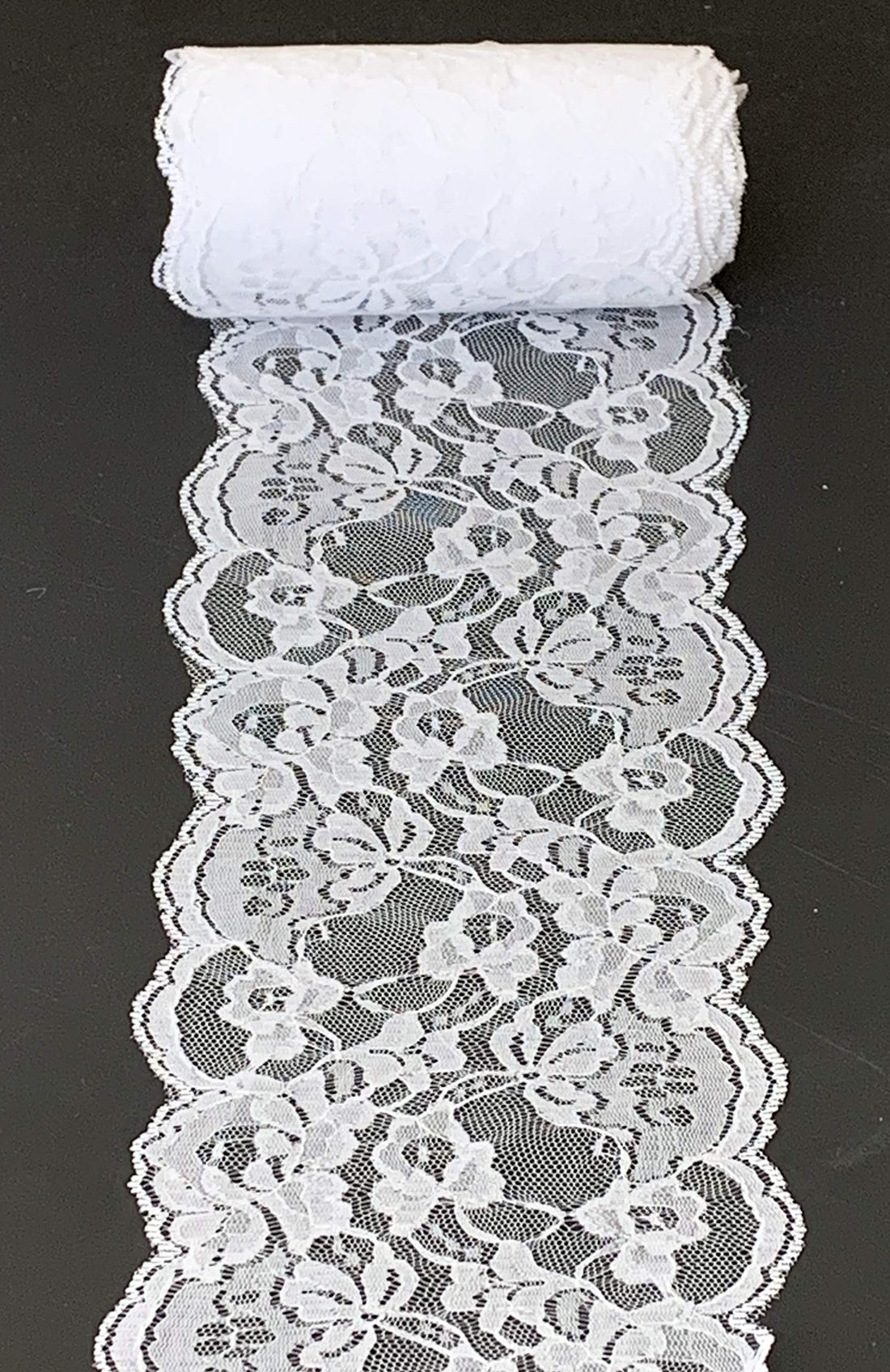 Nylon Decorative Lace | Nylon White Lace Trim Fabric Ribbon | Gift Ribbons for Decorations  and Craft