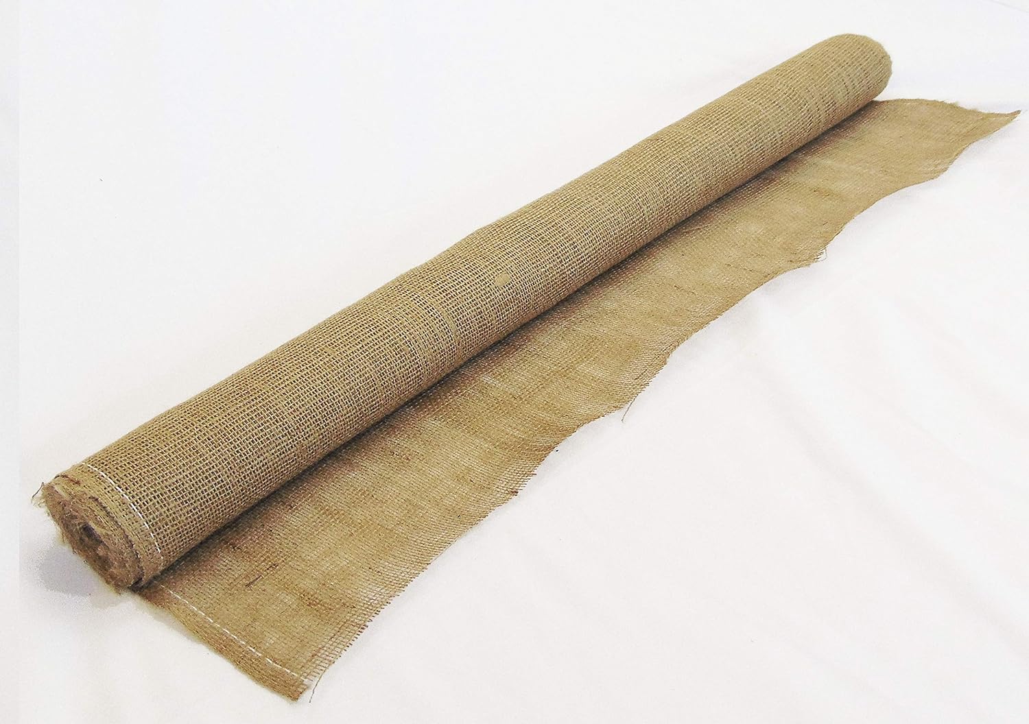 40 inches Wide x 24 feet Long Burlap Roll - Premium Jute Liner | Heavy Duty (7 oz) | Frost Guard Seed Cover for Gardening | Natural Jute-Burlap - 8 yds | Ideal for Erosion Control,Table Runners,Decor