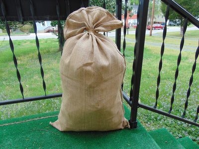 4 Pack Premium Large Burlap sack Bags | 4Piece Set | 24 x 40 inch | New Coffee Bag | Potato Bag | Sack Race | Seed Preserve Sack | Natural Jute Product | made by 10 Ounce Burlap Fabric (4)