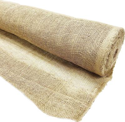 AAYU 30ft Burlap Fabric Liner Roll Premium Quality 40 inch x 10 Yards 7oz DIY Weed Barrier Eco-Friendly, Natural Jute Ribbon (30 ft)