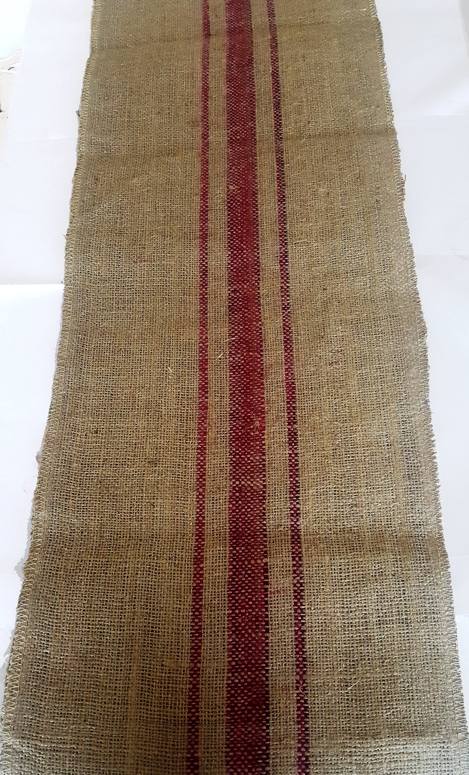 Jute Table Runner | Striped Table Runner Burlap | Burlap Table Runner Roll for Events - Magenta