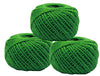 AAYU 2mm Green Twine Ball | 3-Ply | 3 Pack | Perfect for Crafts, Gardening Applications, Colored DIY Decoration Embellish