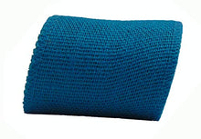 Load image into Gallery viewer, AAYU Blue Burlap Ribbon Rolls 3 inch x 5 Yards | Perfect for Rustic Wedding Decorations, Baby Showers, Tie-Backs, Wreaths, Bows, Gift &amp; Tree Wrapping, Crafts (Blue)| Jutemill 
