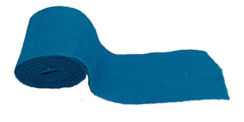 Blue Burlap Ribbon Rolls 3 inch x 5 Yards