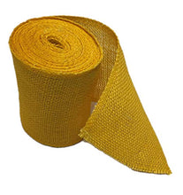 Load image into Gallery viewer, AAYU Blue Burlap Ribbon Rolls 3 inch x 5 Yards | Perfect for Rustic Wedding Decorations, Baby Showers, Tie-Backs, Wreaths, Bows, Gift &amp; Tree Wrapping, Crafts (Blue)| Jutemill 
