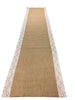 AAYU Brand Premium Wedding Aisle Runner 40 inch x 10Ft white lace stitched in the both sides of the burlap
