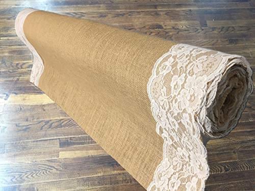 Runner Burlap Roll Jute Fabric with Twines