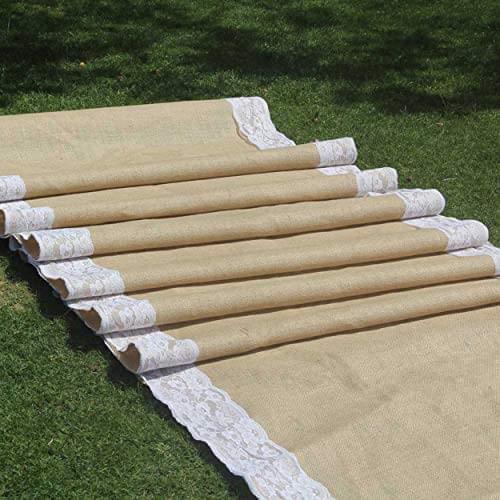 Burlap Table Runners for Rustic Charm