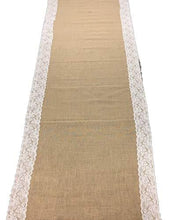Load image into Gallery viewer, burlap wedding stitched aisle runner