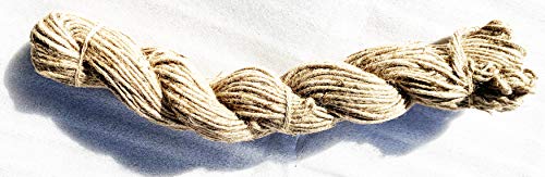 AAYU Brand Premium Bundle Thick Jute Rope 5 Ply | 1 Hank Heavy Duty Natural Burlap Jute Twine Ropes | 17.6 Ounces | Best Quality Heavy Jute Rope Gardening Twine | 200 Feet Jutemill 