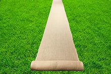 Load image into Gallery viewer, burlap aisle grass runner