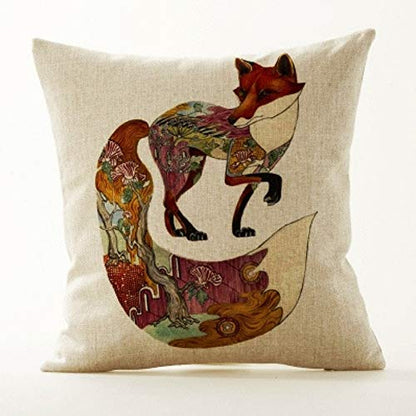 AAYU Cat Cushion Covers 18 X 18 Inch | 45 X 45 cm | 4 Piece Set | Digital Print on Both Sides | Decorative Pillow Cushion Covers for Living Room or Bedroom Jutemill 