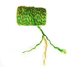 Load image into Gallery viewer, AAYU Jute Twine Green 3 ply 200 feet | Green and Natural Twisted Yarn | Garden Jute Rope for Planters | Perfect Match for Vines Jutemill 