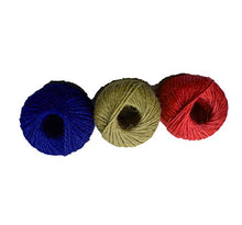 Load image into Gallery viewer, AAYU Natural Jute Twine Ball Set 3pack | 3 Color Set: Blue, Natural, Red Rope for DIY Crafts, Gift Wrapping, Patriotic Decorations Jutemill 