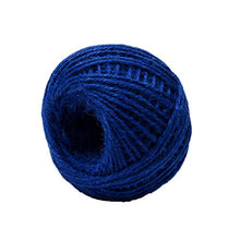 Load image into Gallery viewer, AAYU Natural Jute Twine Ball Set 3pack | 3 Color Set: Blue, Natural, Red Rope for DIY Crafts, Gift Wrapping, Patriotic Decorations Jutemill 