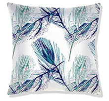Load image into Gallery viewer, AAYU Pillow Covers | 18 X 18 Inch | 45 X 45 cm | 4 Piece Set | Decorative Pillow Cushion Covers for Sofa and Bedroom | Feathers Pattern Printed on Both Sides Jutemill 

