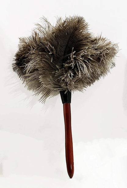 AAYU Premium 14.5&quot; Feather Duster for Home | Natural Duster for Cleaning and Feather Moping | Eco Friendly | Genuine Ostrich Feather Duster with Wooden Handle | Easy to Clean Dust and Reuse (36 cm) Jutemill 