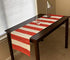 AAYU Red and Gray Table Runners 16 x 72 Thick 250 GSM,16 Inch X 72 Inch |Table Runner for Baby Birthdays, Home Decor & Wedding (Red Stripes) Jutemill 