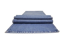 Load image into Gallery viewer, AAYU Table Runner Fall Denim for Parties Gatherings Daily Use Ideal Runner for Table Dinning Room and Kitchen Table Premium Quality Blue Table Runner (16 Inches x72 Inches) Jutemill 

