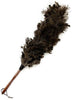 Feather Duster 24-26 inches Made by Soft Ostrich Feathers. Wooden Handle Great for Cleaning Home, car and Office