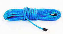 Load image into Gallery viewer, Jutemill Synthetic Winch Rope 1/2 Inch X 50 ft Blue. Recovery Cable for ATV UTV SUV 4 Truck Hitch, Boat Trailer, Tow Rope, Ramsey Replacements (1/2&quot; x 50ft, Blue) Jutemill 
