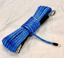 Load image into Gallery viewer, Jutemill Synthetic Winch Rope 1/2 Inch X 50 ft Blue. Recovery Cable for ATV UTV SUV 4 Truck Hitch, Boat Trailer, Tow Rope, Ramsey Replacements (1/2&quot; x 50ft, Blue) Jutemill 
