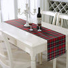 Red Plaid Table Runner 108 inches, Toppers by AAYU | Tartan Check for Family Dinner or Gatherings, Indoor/Outdoor Use, Daily Use| Yarn Dyed High GSM Fabric
